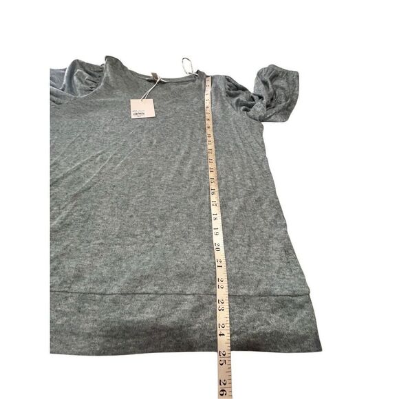 LC Laura Conrad Puff Sleeve Knit Sz XL Green NWT - Picture 7 of 8